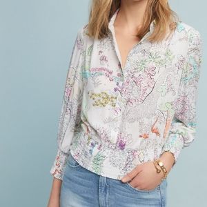 NWOT Small Petite Rosa Anthropologie Maeve Blouse
